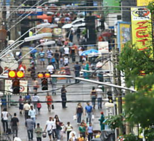 Calçadão da Rua General Osório em Ribeirão Preto